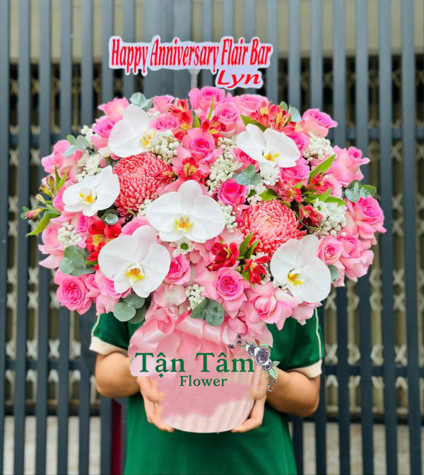 Lẵng hoa tươi Flowers2Home 004