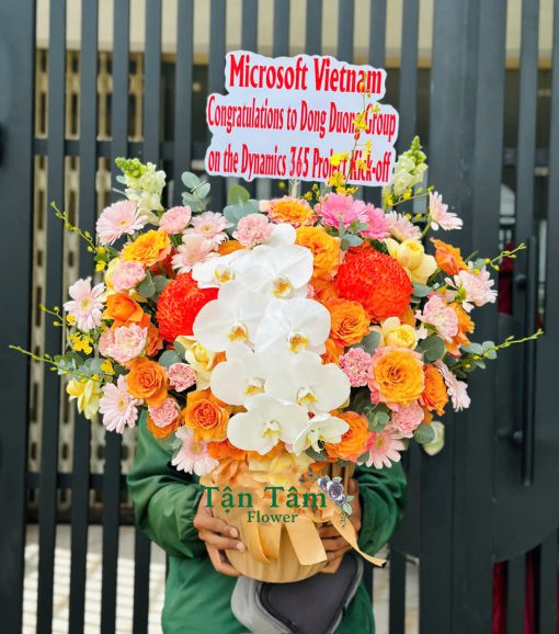 Lẵng hoa tươi Flowers2Home 012